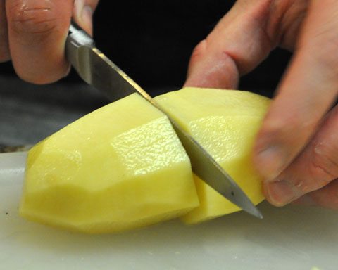 Cutting Up Potatoes Super Fast
