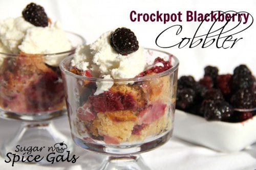 Crockpot Blackberry Cobbler