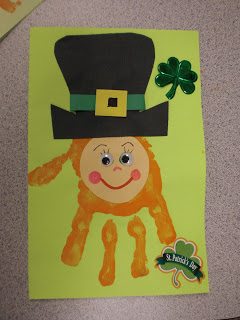 Leprechaun Hand Print Card