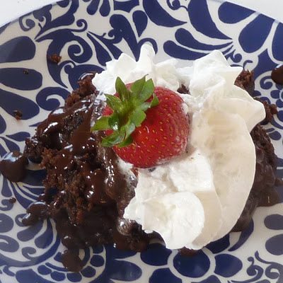 Molten Lava Crockpot Cake