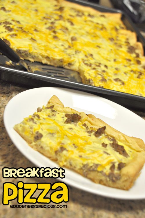 Egg and Sausage Breakfast Pizza