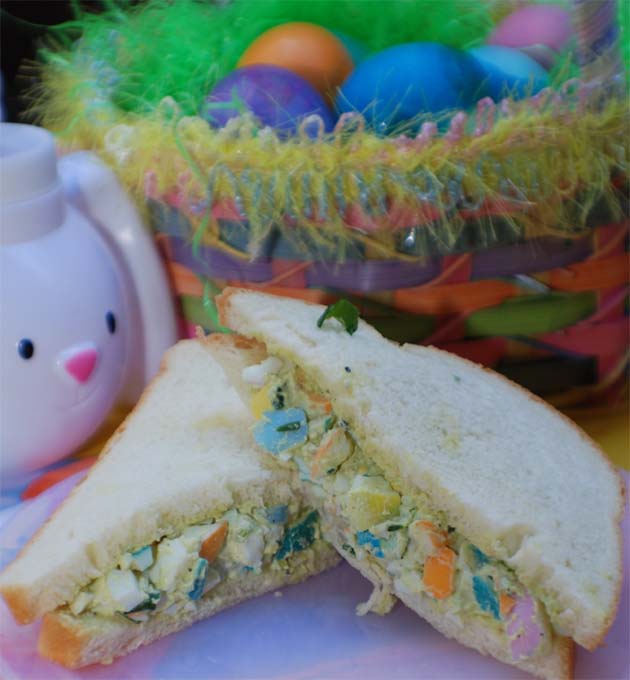 Easter Egg Salad Sandwich