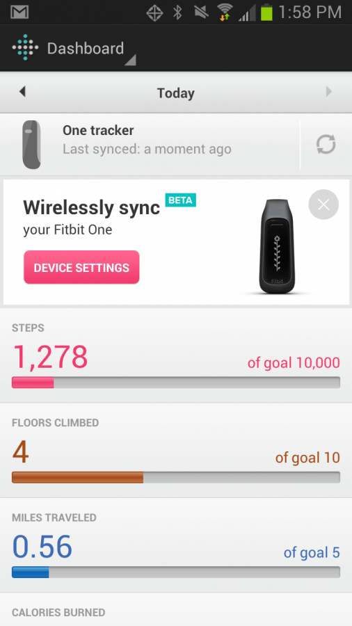 Fitbit One Samsung Galaxy