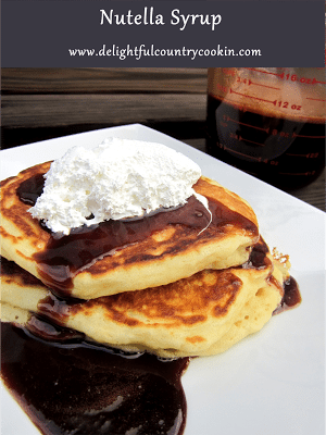 nutella syrup