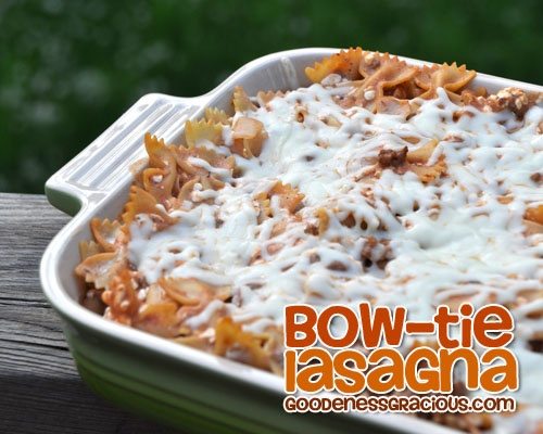 Bowtie Lasagna