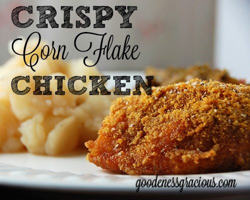 Crispy Corn Flake Chicken - GOODEness Gracious