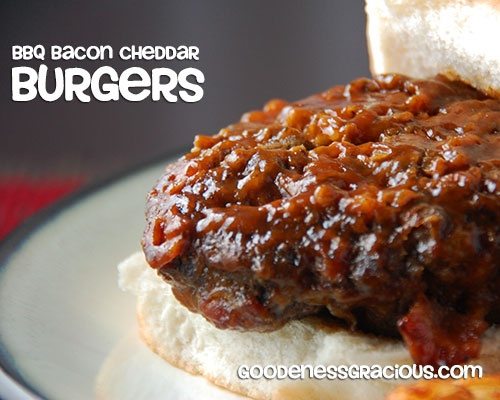 BBQ Bacon Cheddar Burgers