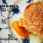 Dutch Oven Peach Cobbler