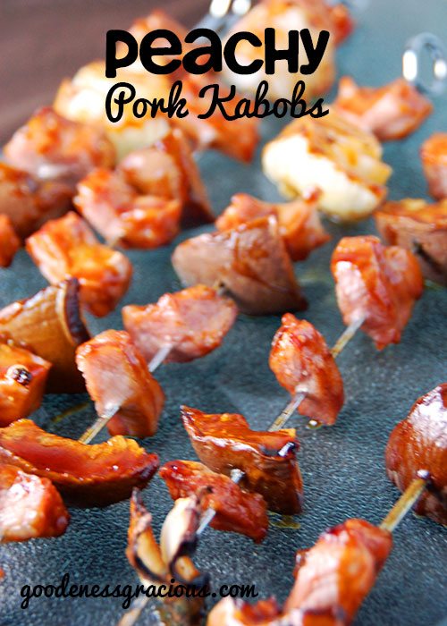 Peachy Pork Kabobs