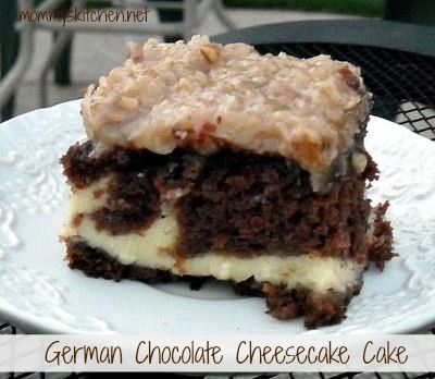 German Chocolate Cheesecake Cake