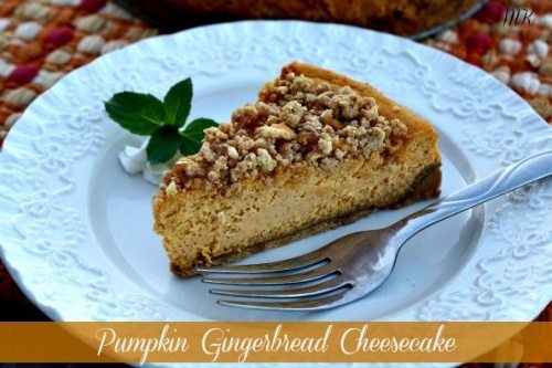 Pumpkin Gingerbread Cheesecake