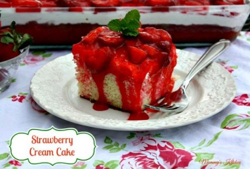 Strawberry Cream Cake