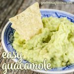 Easy Guacamole Recipe that is simple enough to throw together for a couple people yet can be easily doubled and tripled for a crowd.