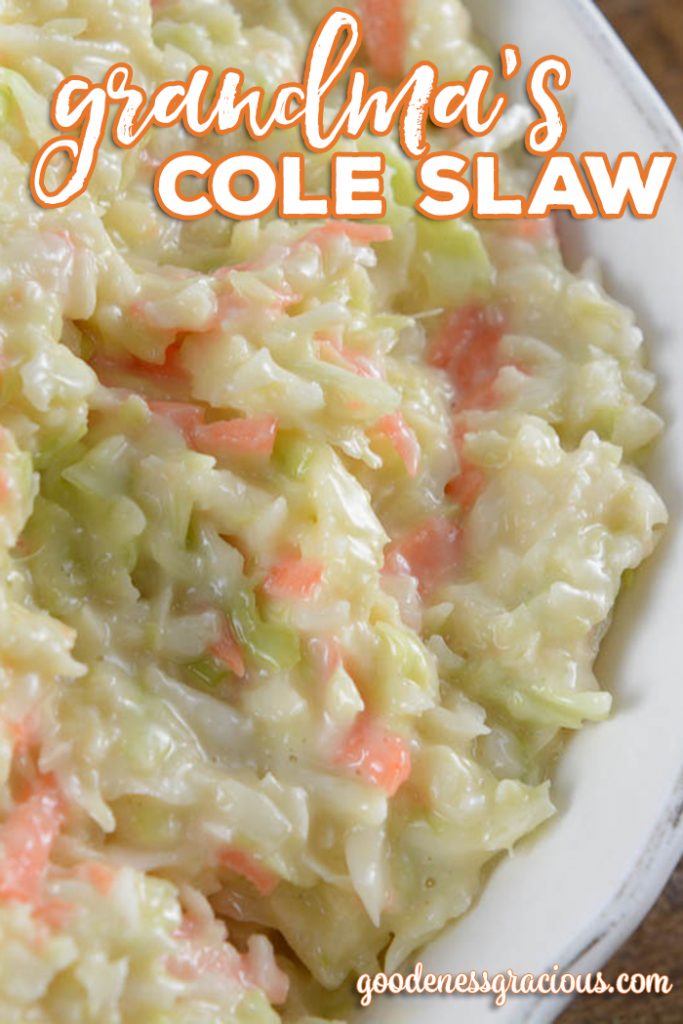 Creamy Homemade Cole Slaw GOODEness Gracious