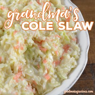 Are you looking for a creamy Homemade Cole Slaw recipe? This is grandma's tried and true recipe that everyone in the family loves.
