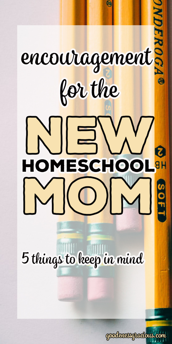 5 Encouraging Thoughts to Keep in Mind for the New Homeschool Mom. via @crisgoode