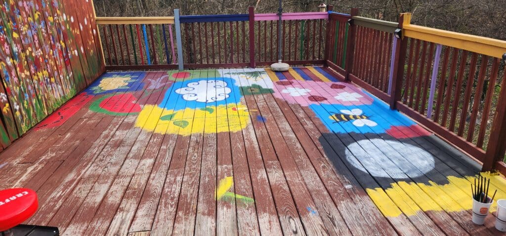 Deck Collage Painting