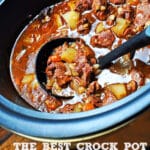 The crock pot beef stew my family has enjoyed for over a decade. Yum!